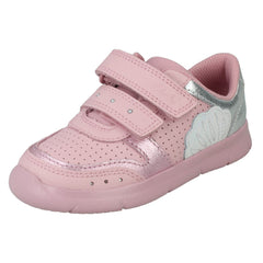 Girls Clarks Casual Trainers Ath Shell