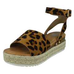Ladies Down To Earth Flatform Sandals F12006