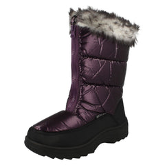 Ladies Reflex Fur Topped Snow Boots F4334