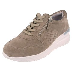 Ladies DB Shoes Casual Wide Trainer With Removable Insole Arabia