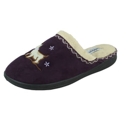 Ladies Padders Wide Fitting Slipper Mules Scotty