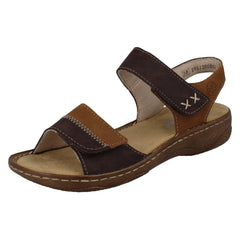 Ladies Rieker Antistress Colour Panel Sandals V2860