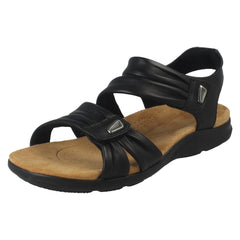 Ladies Clarks Casual Hook and Loop Sandals Kitly Ave