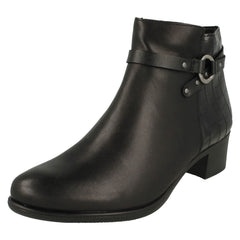 Ladies Remonte Ring Detailed Heeled Ankle Boot R5181