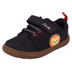 Boys Clarks Lion Design Casual Shoes Flash Brill T