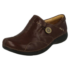 Ladies Clarks Un Structured Slip On Shoes Un Loop