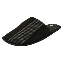 Mens Spot On Stripy Mule Slippers X2118