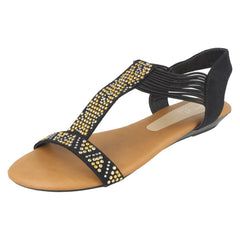 Ladies Spot On Flat Sandals