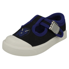 Boys Clarks Casual T-Bar Shoes City Dance