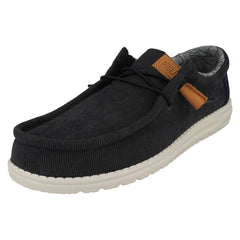 Mens Hey Dude Deck Style Lace Up Shoe Wally Corduroy