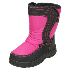 Girls Reflex Fleece Lined Snow Boots H4072