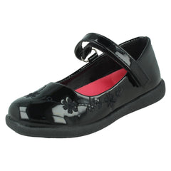 Girls Spot On Patent School Shoes H2658