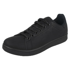 Ladies Spot On Flat Lace Up Pumps F80267
