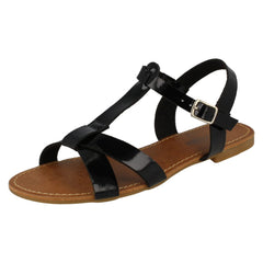 Ladies Savannah X Stap T Bar Sandal