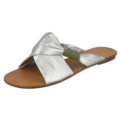 Ladies Spot On Slip On Sandals