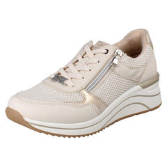 Ladies Remonte Vegan Lace Up and Zip Trainers D0T19