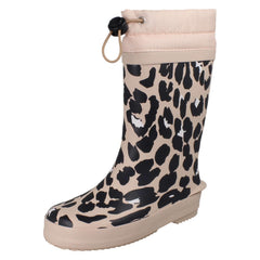 Childrens Clarks Creature Detailed Toggle Top Wellington Boots Tarri Race