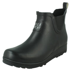 Ladies Elle Sport Pull On Short Ankle Wellington Boots X1278