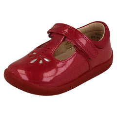 Girls Startrite T-Bar Laser Detailed Shoes Puzzle