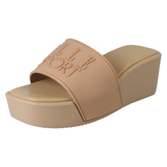 Ladies Elle Sport Wedge Platform Slip On Sliders F90149