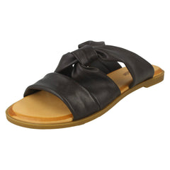 Ladies Leather Collection Strappy Mules F00197