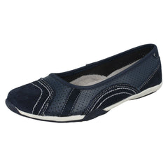 Ladies Down To Earth Flat Ballerina Shoes