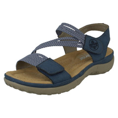 Ladies Rieker Casual Hook and Loop Strap Sandals 64870