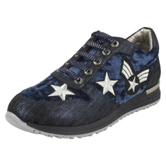 Ladies Spot On Lace Up Trainers