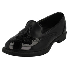 Girls Spot On Brogue Detail School Shoes