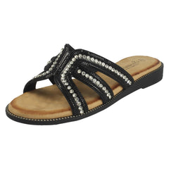 Ladies Savannah Flat Mule Sandals F00472