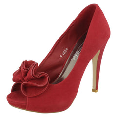 Ladies Spot On Slip On Heels