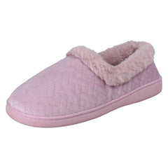 Ladies Clarks Wide Fitting Woven Quilted Slippers Twyla Star