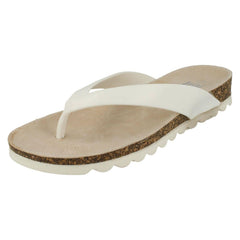 Ladies Waves Mid Wedge Toepost Sandal