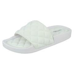 Ladies Spot On Quilted Sliders F00388