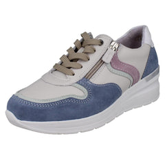 Ladies DB Wide Fit Casual Trainer With A Removable Insole Bat