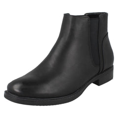 Ladies Spot On Flat Ankle Boots F51023