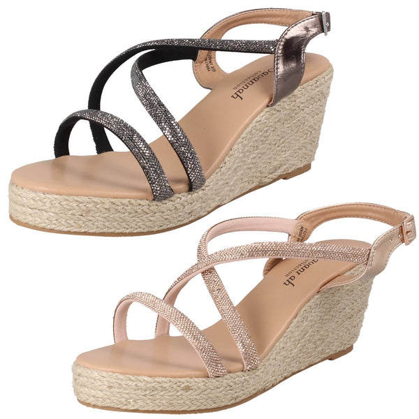 Ladies Savannah Wedge Heel Sandals F12120