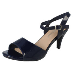 Ladies Anne Michelle Buckle Fastening Wide Fit Formal Sandals F12114