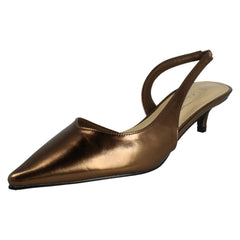 Ladies Spot On Slip On Evening Shoes F00490