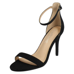 Ladies Anne Michelle High Heeled Wide Fit Evening Sandals F12109