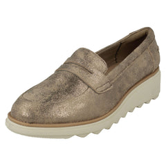 Ladies Clarks Casual Slip On Wedge Shoes Sharon Ranch