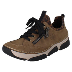 Ladies Sneakers By Rieker Lace Up Shoes 45973