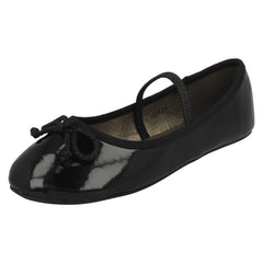 Girls Spot On Elastic Bar Ballerinas