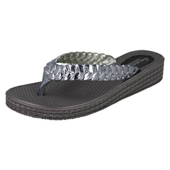 Ladies Savannah Mid Wedge Toe Post Flip Flops