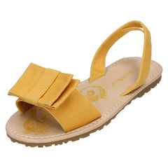 Girls Spot On Flat Mule Slingback Sandals