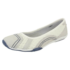 Ladies Down To Earth Flat Ballerina Shoes