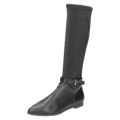 Ladies Spot On Knee High Boots