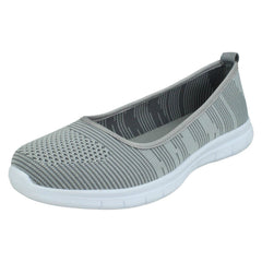 Ladies Spot On Casual Ballerina Shoes F7169