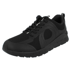 Boys Clarks Hook and Loop/Lace Up School Shoes Selva Edge