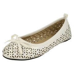 Girls Spot On Flat Ballerina Style Shoes
